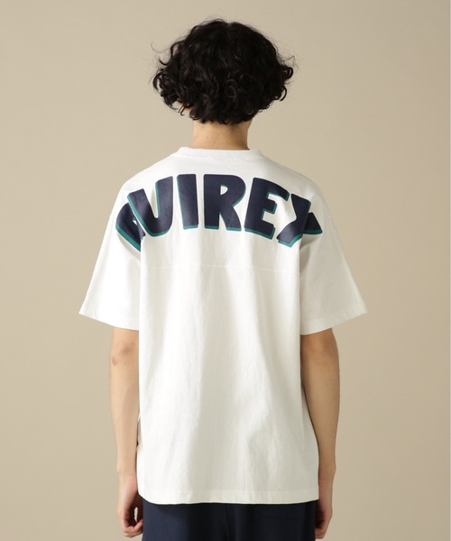 AVIREX(アヴィレックス)の「BIG LOGO CREW NECK T-SHIRT / ビッグロゴ クルーネック Tシャツ / AVIREX / アヴィレックス(Tシャツ/カットソー・メンズ・イエロー/ホワイト/ライトグレー/ロイヤルブルー/グリーン・MEDIUM/LARGE/X-LARGE/XX-LARGE/XL/M/L/2XL)」の10枚目の写真