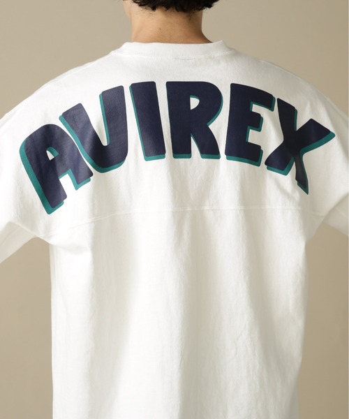 AVIREX(アヴィレックス)の「BIG LOGO CREW NECK T-SHIRT / ビッグロゴ クルーネック Tシャツ / AVIREX / アヴィレックス(Tシャツ/カットソー・メンズ・イエロー/ホワイト/ライトグレー/ロイヤルブルー/グリーン・MEDIUM/LARGE/X-LARGE/XX-LARGE/XL/M/L/2XL)」の11枚目の写真