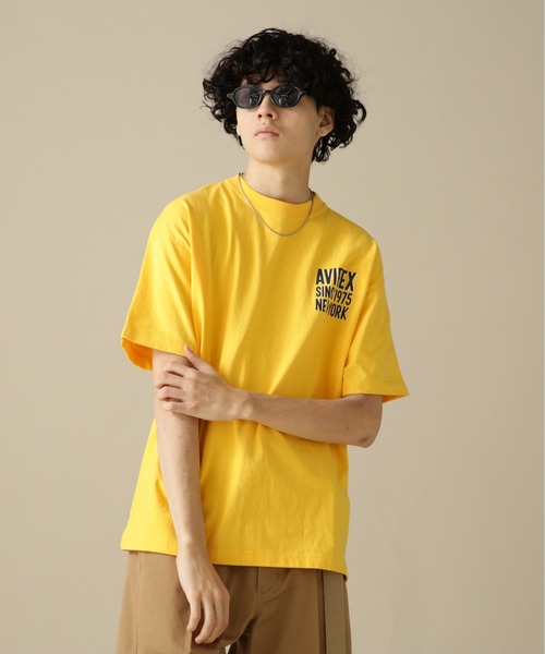 AVIREX(アヴィレックス)の「BIG LOGO CREW NECK T-SHIRT / ビッグロゴ クルーネック Tシャツ / AVIREX / アヴィレックス(Tシャツ/カットソー・メンズ・イエロー/ホワイト/ライトグレー/ロイヤルブルー/グリーン・MEDIUM/LARGE/X-LARGE/XX-LARGE/XL/M/L/2XL)」の21枚目の写真