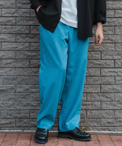 EDIFICE（エディフィス）の「【LA BOUCLE / ラブークル】1タック イージーパンツ（スラブ オックス）（その他パンツ・メンズ・イエロー/ブラウン系その他/アイボリー/ブラック/ブルー・1/2/3）」の19枚目の写真