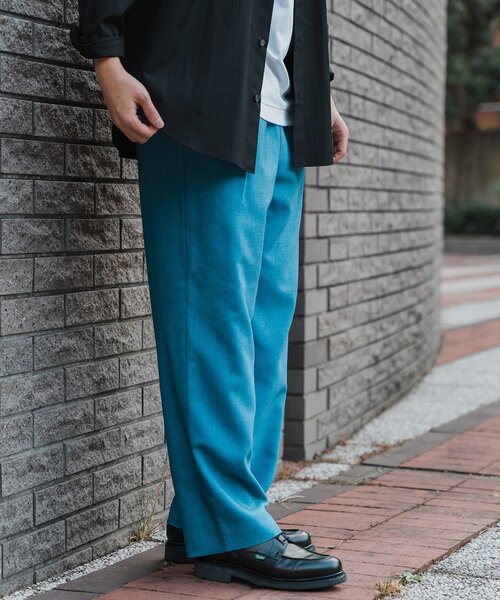 EDIFICE（エディフィス）の「【LA BOUCLE / ラブークル】1タック イージーパンツ（スラブ オックス）（その他パンツ・メンズ・イエロー/ブラウン系その他/アイボリー/ブラック/ブルー・1/2/3）」の20枚目の写真