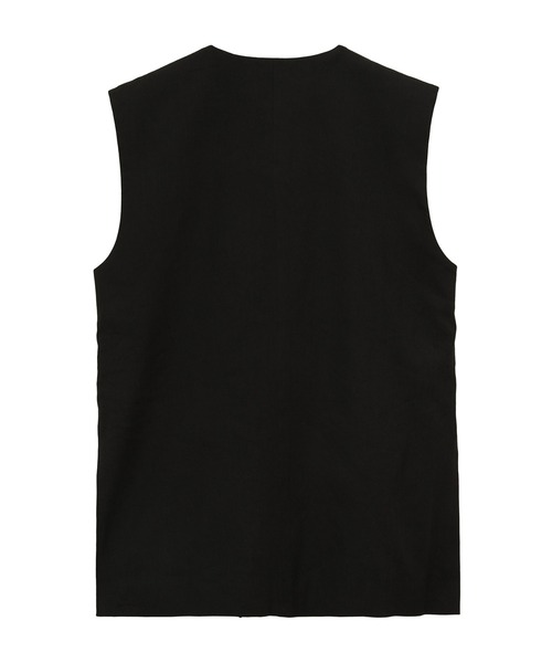 美品✨プルミエアロンディスモン　23SS　ソフトリネンＶネックジレ　ベージュ　S 美品✨プルミエアロンディスモン 23SS ソフトリネンVネックジレ