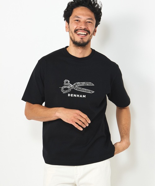 MEN'S BIGI（メンズビギ）の「【DENHAM/デンハム】シザープリントハーフスリーブTシャツ（Tシャツ/カットソー・メンズ・ブラック/ホワイト・02/03）」の7枚目の写真