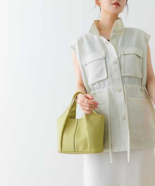 RODE SKO(ロデスコ)の「センターラインミドルバッグ(トートバッグ・レディース・ブラック/ベージュ/オフホワイト/ライトブルー/グリーン系その他・ONE)」の10枚目の写真