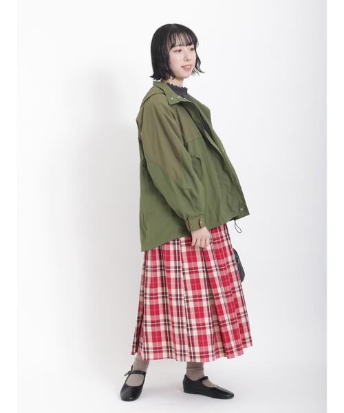 Samansa Mos2（サマンサ モスモス）の「配色マウンテンパーカー（ブルゾン・レディース・ベージュ/ネイビー/カーキ/ピンク/イエロー・ﾌﾘ-）」の22枚目の写真