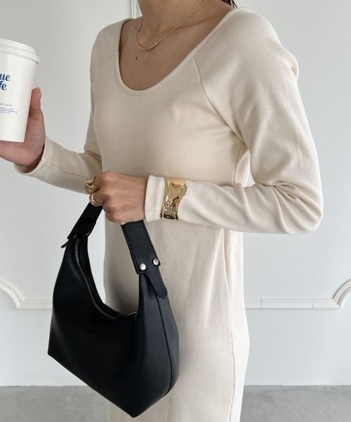 wears(ウェアーズ)の「PUワンハンドルバッグ(ハンドバッグ・レディース・ホワイト/ブラック/グリーン・FREE)」の5枚目の写真