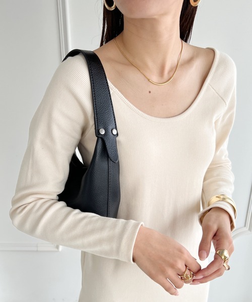 wears(ウェアーズ)の「PUワンハンドルバッグ(ハンドバッグ・レディース・ホワイト/ブラック/グリーン・FREE)」の7枚目の写真
