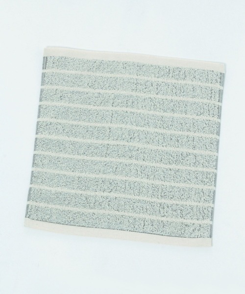 studio CLIP(スタディオクリップ)の「【daily CLIP】泉州ボーダーハンドタオル(ハンカチ/ハンドタオル・レディース・ブラウン/グレー/グリーン・FREE)」の1枚目の写真