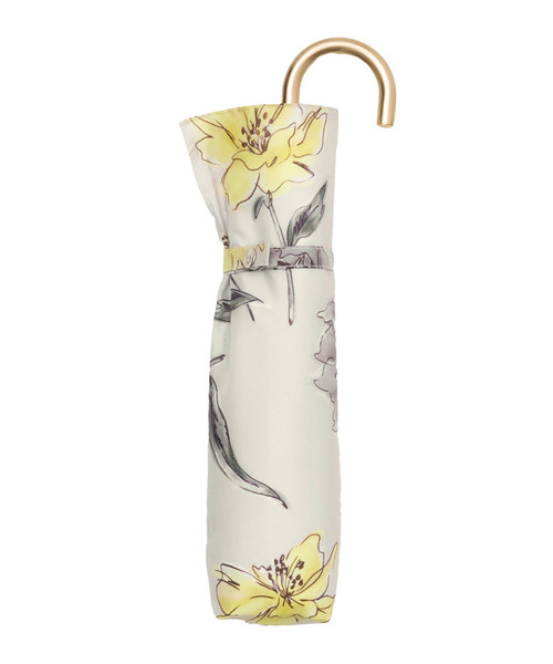 Dita（ディータ）の「アクアラインフラワー ミニ（折りたたみ傘・レディース・アイボリー/グリーン/グレー・FREE）」の4枚目の写真