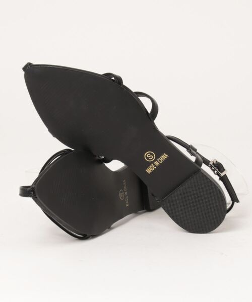 Fabby fabby（ファビィーファビィー）の「ネックベルトストラップフラットサンダル（サンダル・レディース・グリーン/オフホワイト/ブラック/イエロー/ベージュ/シルバー・MEDIUM/SMALL/LARGE）」の7枚目の写真