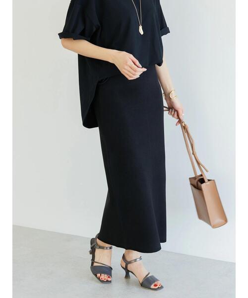 AMERICAN HOLIC（アメリカンホリック）の「ミラノリブニットタイトスカート（スカート・レディース・ブラック/アイボリー・M/S/L）」の12枚目の写真