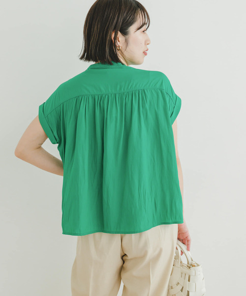 ITEMS URBANRESEARCH（アイテムズ アーバンリサーチ）の「フレンチスリーブブラウス（シャツ/ブラウス・レディース・ブラック/ホワイト/ライトブルー/モカ/グリーン・FREE）」の8枚目の写真