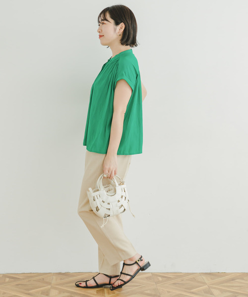 「ITEMS URBANRESEARCH」 半袖ブラウス FREE ブラック レディース ITEMS URBANRESEARCH 「ITEMS URBANRESEARCH」 半袖ブラウス