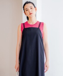 【洗える・アンサンブル対応】MINAノースリーブ ニット
