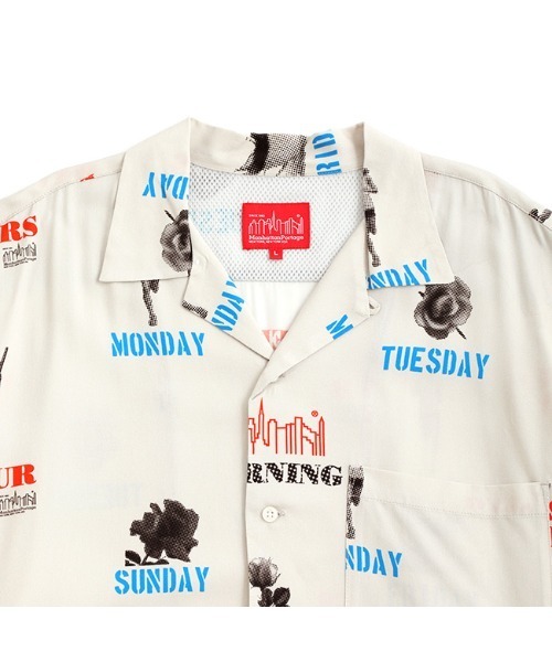 Manhattan Portage（マンハッタンポーテージ）の「S/S Aloha Shirt（シャツ/ブラウス・メンズ・ブラック/アイボリー/ベージュ・MEDIUM/LARGE）」の4枚目の写真