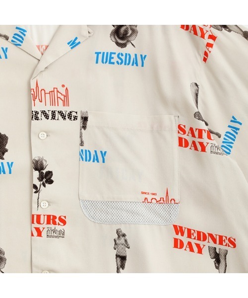 Manhattan Portage（マンハッタンポーテージ）の「S/S Aloha Shirt（シャツ/ブラウス・メンズ・ブラック/アイボリー/ベージュ・MEDIUM/LARGE）」の6枚目の写真