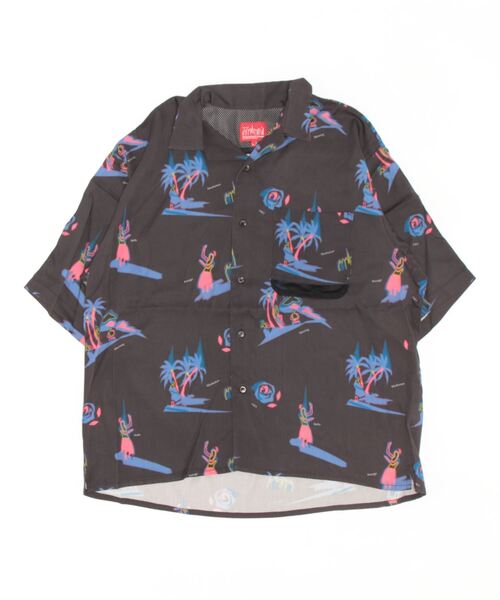 Manhattan Portage（マンハッタンポーテージ）の「S/S Aloha Shirt（シャツ/ブラウス・メンズ・ブラック/アイボリー/ベージュ・MEDIUM/LARGE）」の13枚目の写真