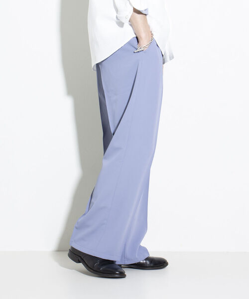 GLOSTER（グロスター）の「【GLOSTER/グロスター】ドレープスラックス イージーパンツ センタープレス クリース（その他パンツ・メンズ・ブラック/ライトグレー/ライトブルー・S/M/L）」の6枚目の写真