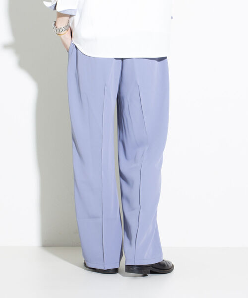 GLOSTER（グロスター）の「【GLOSTER/グロスター】ドレープスラックス イージーパンツ センタープレス クリース（その他パンツ・メンズ・ブラック/ライトグレー/ライトブルー・S/M/L）」の7枚目の写真