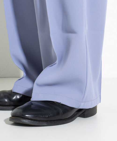 GLOSTER（グロスター）の「【GLOSTER/グロスター】ドレープスラックス イージーパンツ センタープレス クリース（その他パンツ・メンズ・ブラック/ライトグレー/ライトブルー・S/M/L）」の12枚目の写真