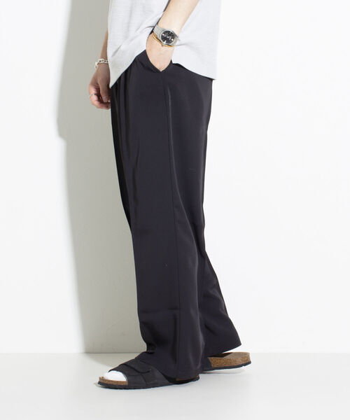 GLOSTER（グロスター）の「【GLOSTER/グロスター】ドレープスラックス イージーパンツ センタープレス クリース（その他パンツ・メンズ・ブラック/ライトグレー/ライトブルー・S/M/L）」の4枚目の写真