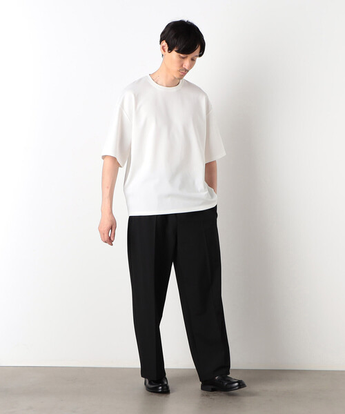 COMME CA ISM(コムサイズム)の「【WEB限定】 ビッグシルエット クルーネックTシャツ(Tシャツ/カットソー・メンズ・ホワイト/ブラック・MEDIUM/LARGE)」の15枚目の写真