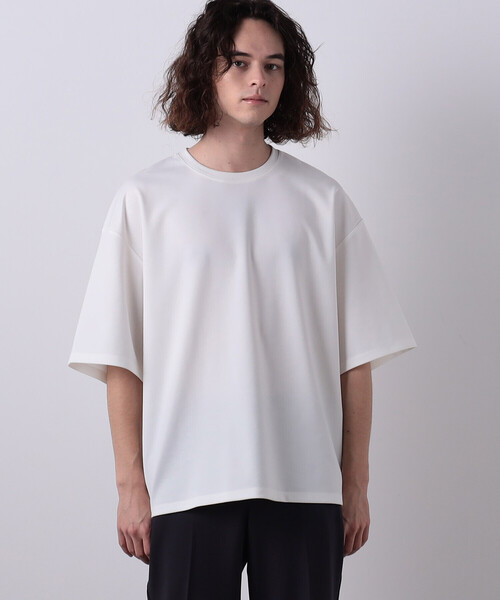 COMME CA ISM(コムサイズム)の「【WEB限定】 ビッグシルエット クルーネックTシャツ(Tシャツ/カットソー・メンズ・ホワイト/ブラック・MEDIUM/LARGE)」の19枚目の写真