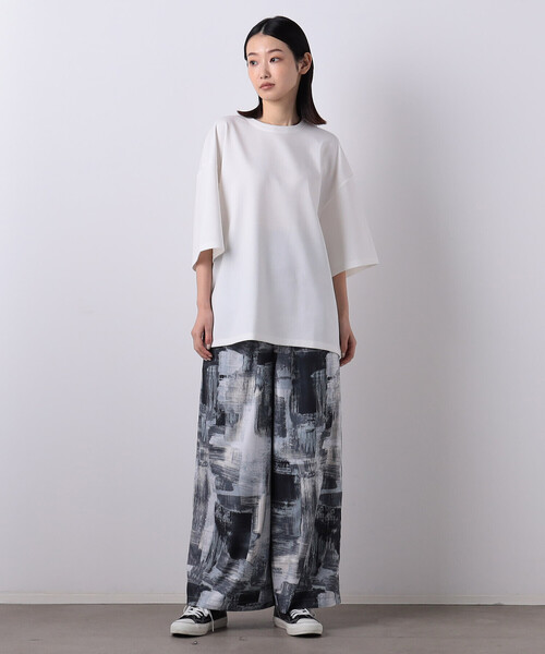 COMME CA ISM(コムサイズム)の「【WEB限定】 ビッグシルエット クルーネックTシャツ(Tシャツ/カットソー・メンズ・ホワイト/ブラック・MEDIUM/LARGE)」の20枚目の写真