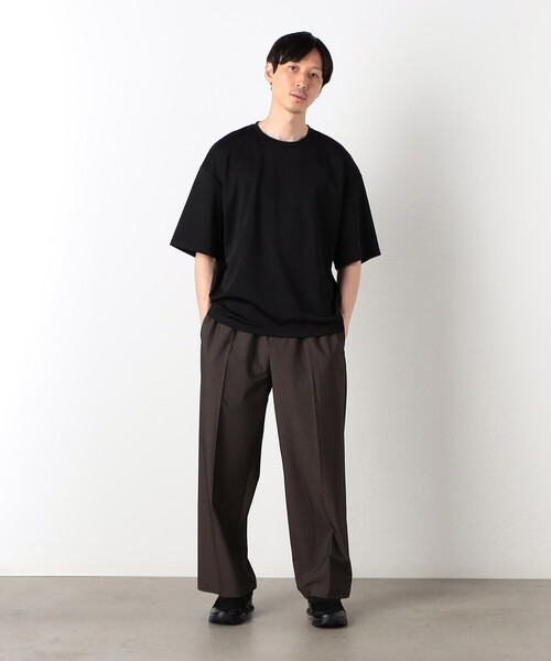 COMME CA ISM(コムサイズム)の「【WEB限定】 ビッグシルエット クルーネックTシャツ(Tシャツ/カットソー・メンズ・ホワイト/ブラック・MEDIUM/LARGE)」の8枚目の写真