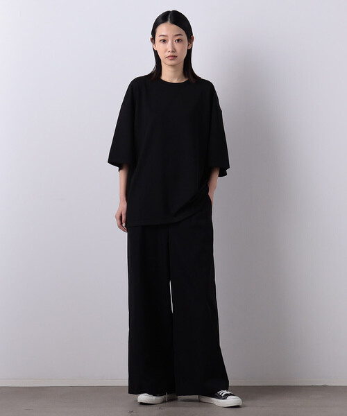COMME CA ISM(コムサイズム)の「【WEB限定】 ビッグシルエット クルーネックTシャツ(Tシャツ/カットソー・メンズ・ホワイト/ブラック・MEDIUM/LARGE)」の18枚目の写真