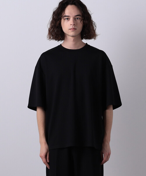 COMME CA ISM(コムサイズム)の「【WEB限定】 ビッグシルエット クルーネックTシャツ(Tシャツ/カットソー・メンズ・ホワイト/ブラック・MEDIUM/LARGE)」の6枚目の写真