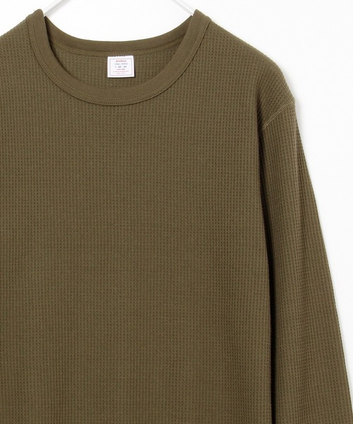 JEMORGAN(ジェーイーモーガン)の「【JEMORGAN / ジェーイーモーガン】サーマルクルーネックロンT(Tシャツ/カットソー・メンズ・ネイビー/カーキ/ホワイト/ブラック/杢グレー/ナチュラル・XL/L/M/S)」の22枚目の写真