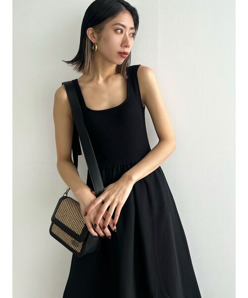 EMODA(エモダ)の「タンクフィットボリュームマキシワンピース(ワンピース・レディース・グレー/ブラック/ホワイト・FREE)」の11枚目の写真