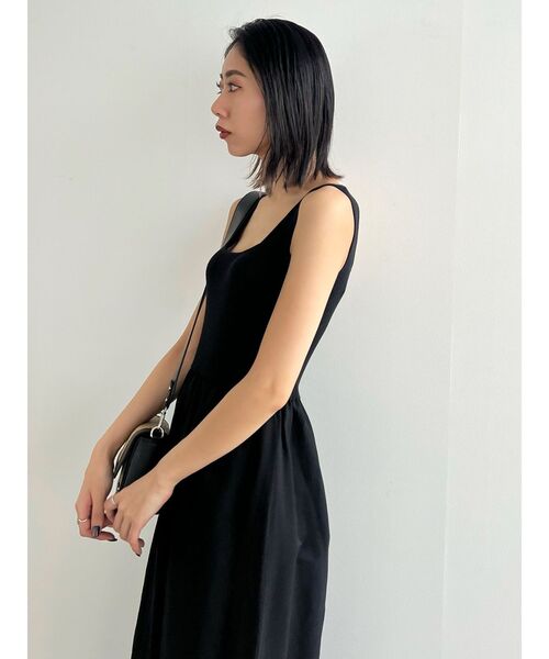 EMODA(エモダ)の「タンクフィットボリュームマキシワンピース(ワンピース・レディース・グレー/ブラック/ホワイト・FREE)」の14枚目の写真