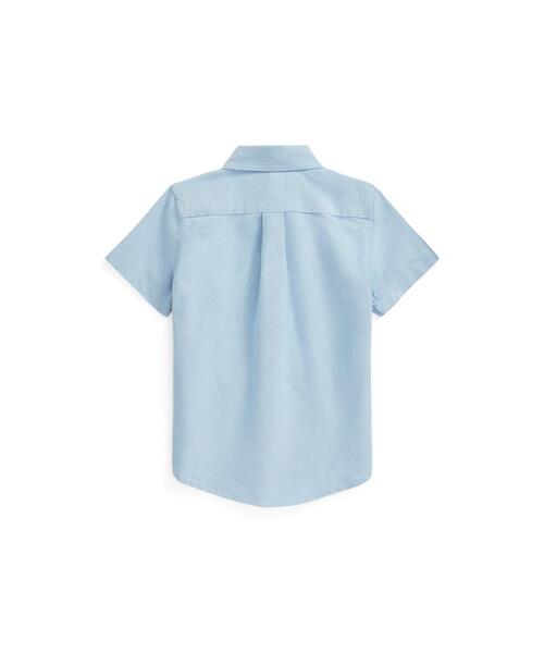 POLO RALPH LAUREN CHILDRENSWEAR（ポロ ラルフ ローレン チルドレンズウェア）の「コットン オックスフォード ショートスリーブ シャツ（シャツ/ブラウス・キッズ・ブルー・6/7/4）」の4枚目の写真
