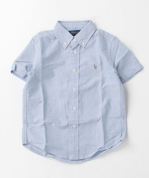 POLO RALPH LAUREN CHILDRENSWEAR（ポロ ラルフ ローレン チルドレンズウェア）の「コットン オックスフォード ショートスリーブ シャツ（シャツ/ブラウス・キッズ・ブルー・6/7/4）」の2枚目の写真