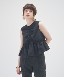 ノースリーブフレア2wayトップス