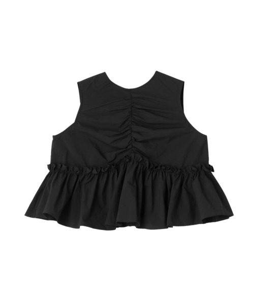 MECRE（メクル）の「ノースリーブフレア2wayトップス（シャツ/ブラウス・レディース・ブラック/グレー・FREE）」の19枚目の写真