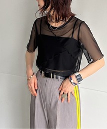 PAGEBOY | シアーメロークルーTOPS(Tシャツ/カットソー)