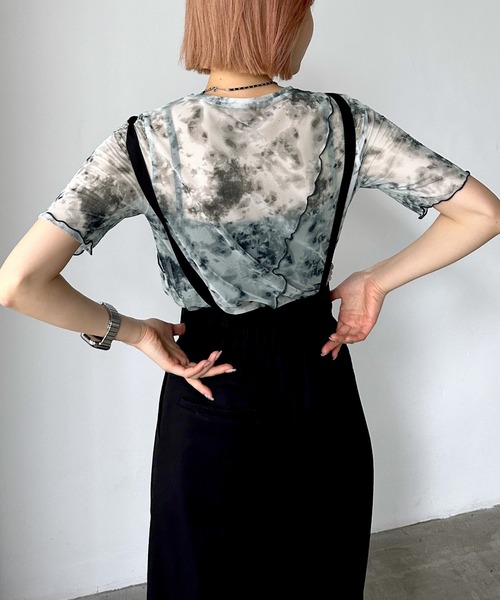 PAGEBOY（ページボーイ）の「シアーメロークルーTOPS（Tシャツ/カットソー・レディース・ブラック/ピンク系その他/オフホワイト/ブラック系その他・FREE）」の19枚目の写真