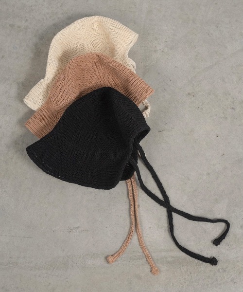 lawgy（ラウジー）の「back ribbon straw hat（ハット・レディース・ベージュ/ブラック/アイボリー・FREE）」の13枚目の写真