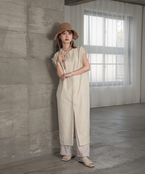 lawgy（ラウジー）の「back ribbon straw hat（ハット・レディース・ベージュ/ブラック/アイボリー・FREE）」の14枚目の写真