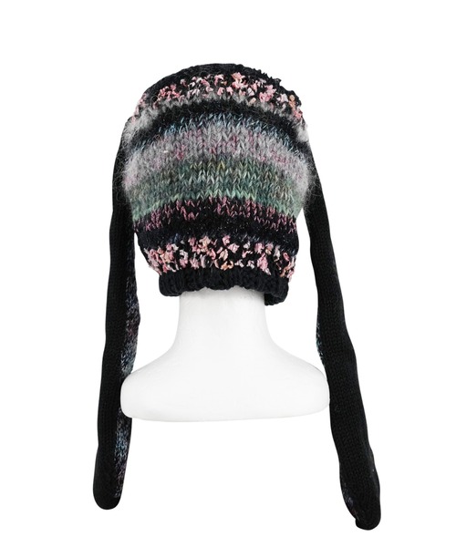 rurumu:（ルルムウ）の「rurumu:/ルルムウ/usa-mimi knit cap (medium-length)（ニットキャップ/ビーニー・レディース・アイボリー/ブラック/ダークブラウン/ピンク・FREE）」の12枚目の写真