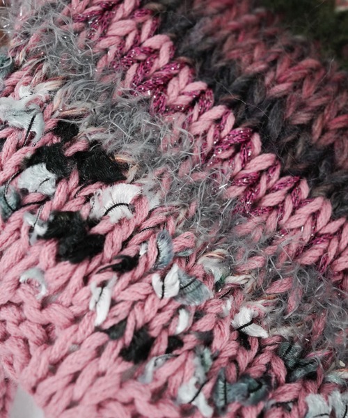 rurumu:（ルルムウ）の「rurumu:/ルルムウ/usa-mimi knit cap (medium-length)（ニットキャップ/ビーニー・レディース・アイボリー/ブラック/ダークブラウン/ピンク・FREE）」の18枚目の写真