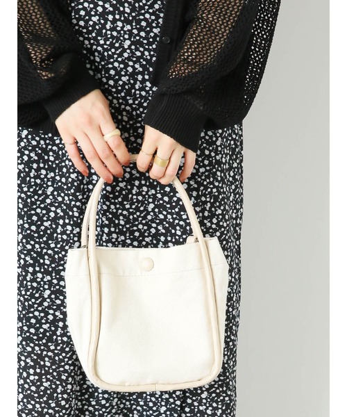 ehka sopo（エヘカソポ）の「キャンバスコンビショルダーバッグ（ハンドバッグ・レディース・ブラウン/ベージュ/キャメル・F）」の3枚目の写真