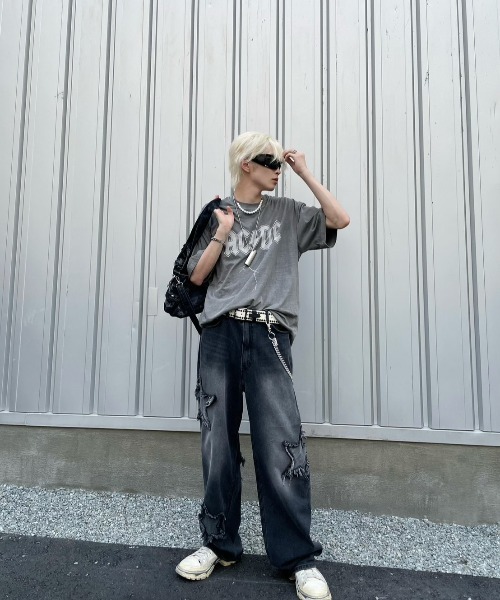 ★韓国の人気★LUVCRUSH X ヴィンセンツォ★民衆 半袖Tシャ.ツ★ XU（エックスユー）の「韓国風 ファッション XU エックスユー