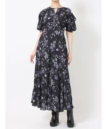 MERCURYDUO | フラワープリントエスカルゴワンピース(ワンピース)
