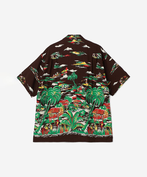 DUKE KAHANAMOKU（デューク カハナモク）の「DUKE KAHANAMOKU | ハワイアンシャツ ハワイアンヴィレッジ MEN（シャツ/ブラウス・メンズ・ブラウン系その他・XL/L）」の3枚目の写真