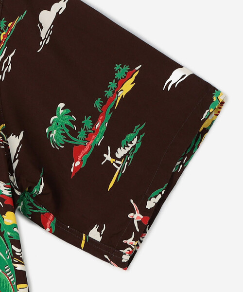 DUKE KAHANAMOKU（デューク カハナモク）の「DUKE KAHANAMOKU | ハワイアンシャツ ハワイアンヴィレッジ MEN（シャツ/ブラウス・メンズ・ブラウン系その他・XL/L）」の4枚目の写真