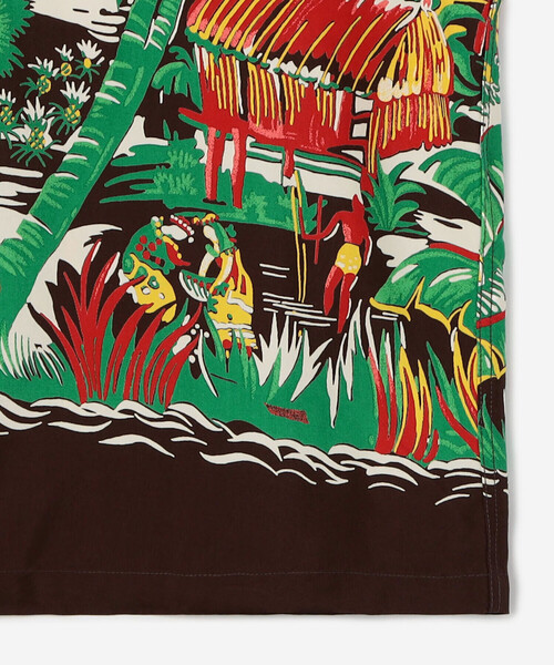 DUKE KAHANAMOKU（デューク カハナモク）の「DUKE KAHANAMOKU | ハワイアンシャツ ハワイアンヴィレッジ MEN（シャツ/ブラウス・メンズ・ブラウン系その他・XL/L）」の6枚目の写真